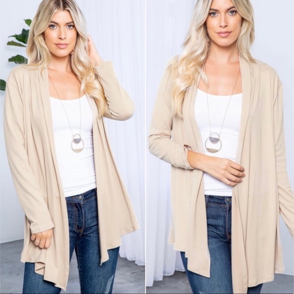 SALE! ❤️ Butter soft women’s open front versatile long sleeve cardigan fall top - Picture 3 of 3